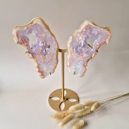 Pink Amethyst Gemstone Wings