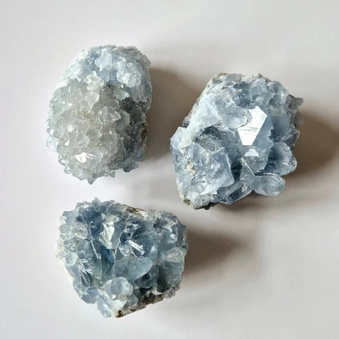 Celestite Rough Pieces Clusters