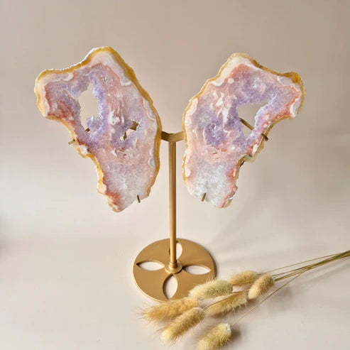 Pink Amethyst Gemstone Wings