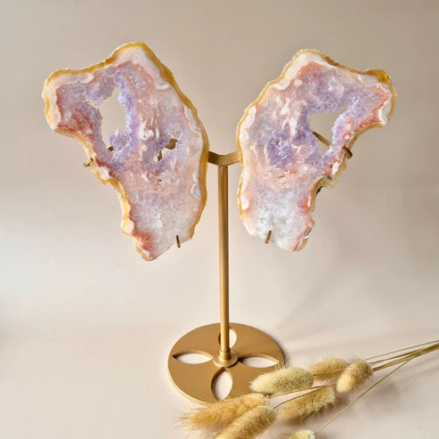 Pink Amethyst Gemstone Wings