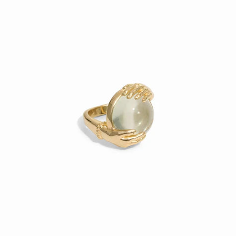 Green Amethyst Future Ring