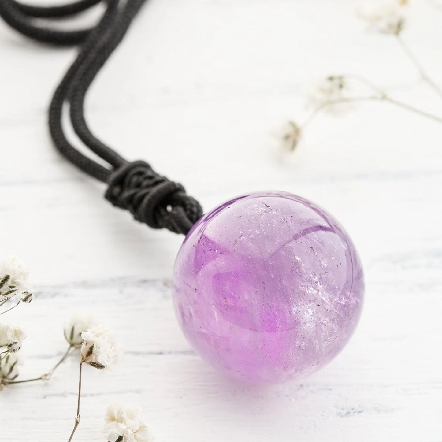 Amethyst Raw Stone Necklace