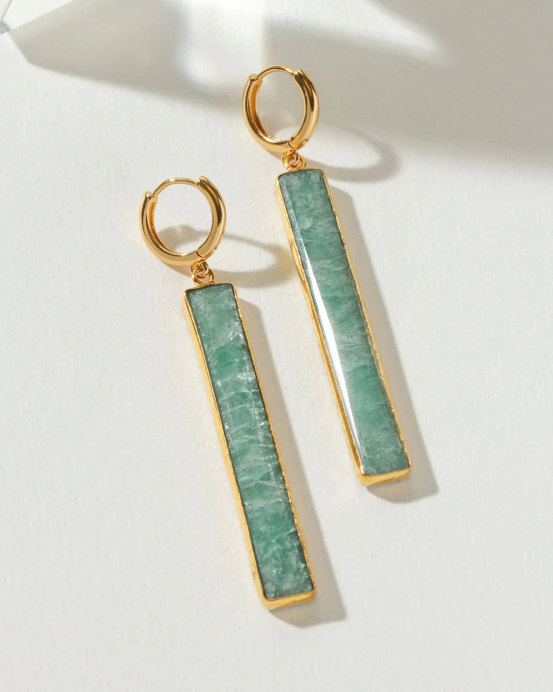 Amazonite Edge Earrings