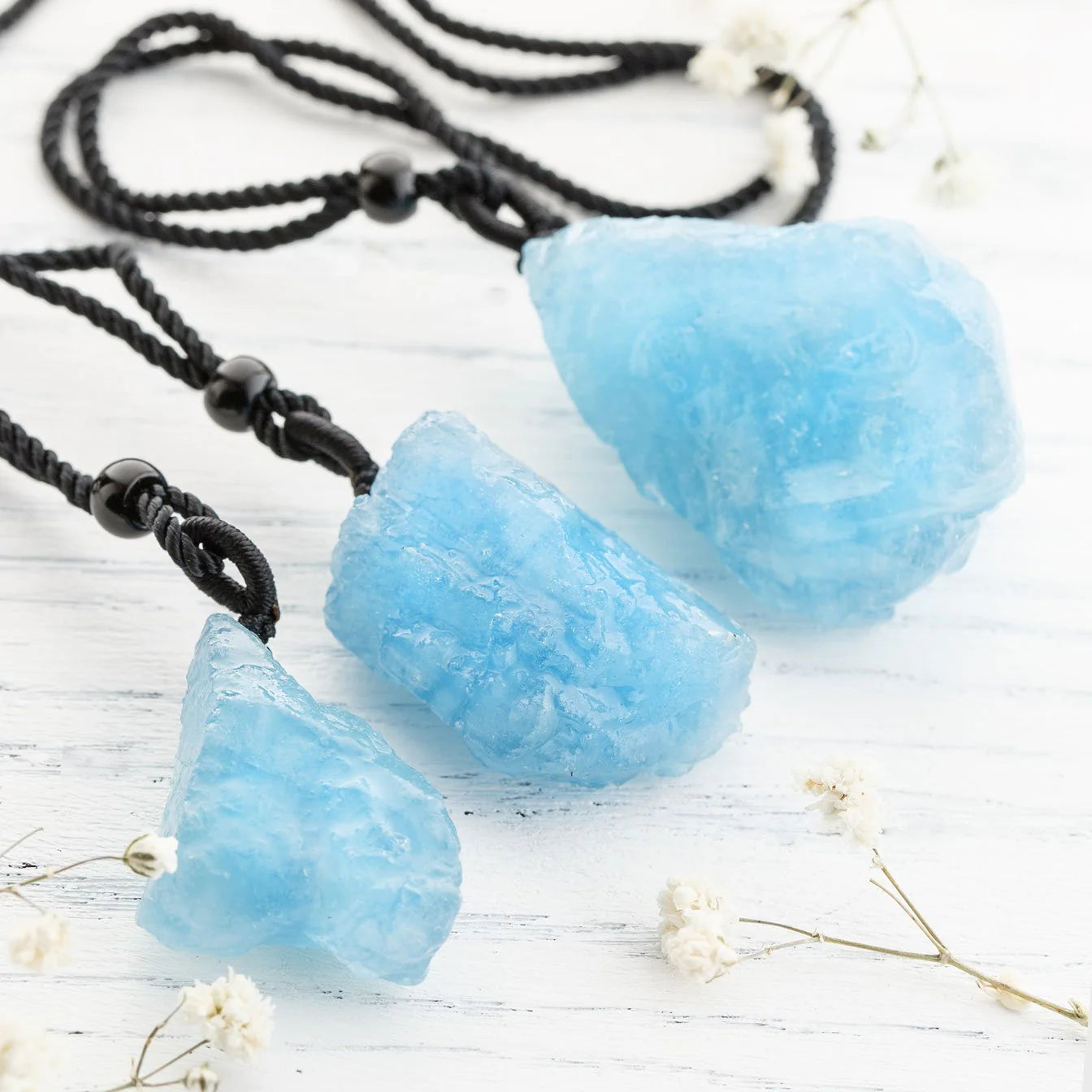 Raw Aquamarine Pendant