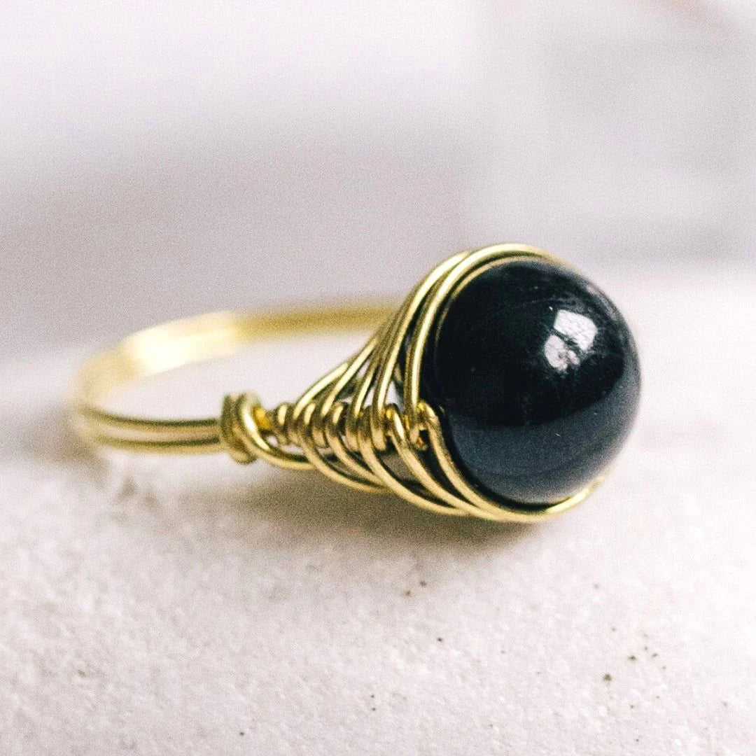 Black Tourmaline Ring