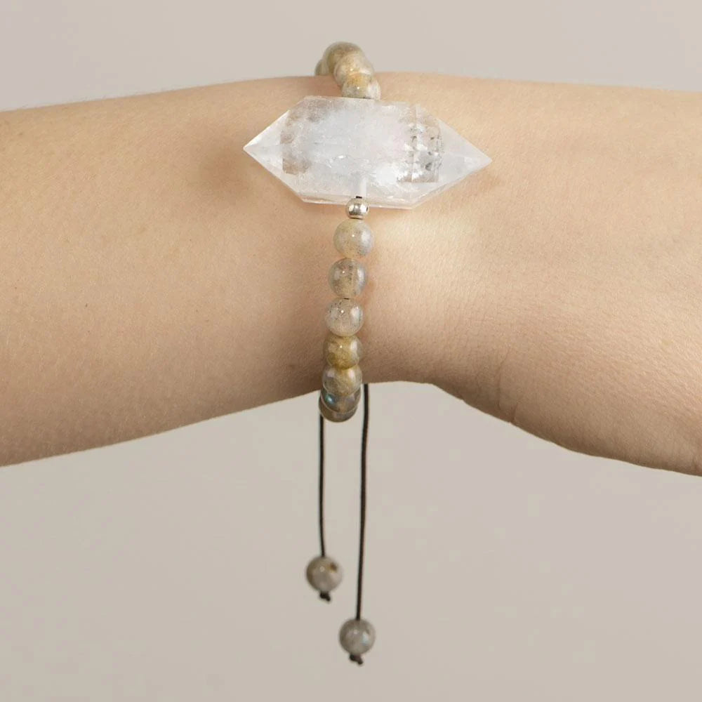 Clear Quartz Natural Stone Bracelet