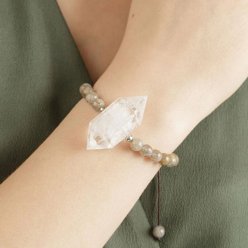 Clear Quartz Natural Stone Bracelet