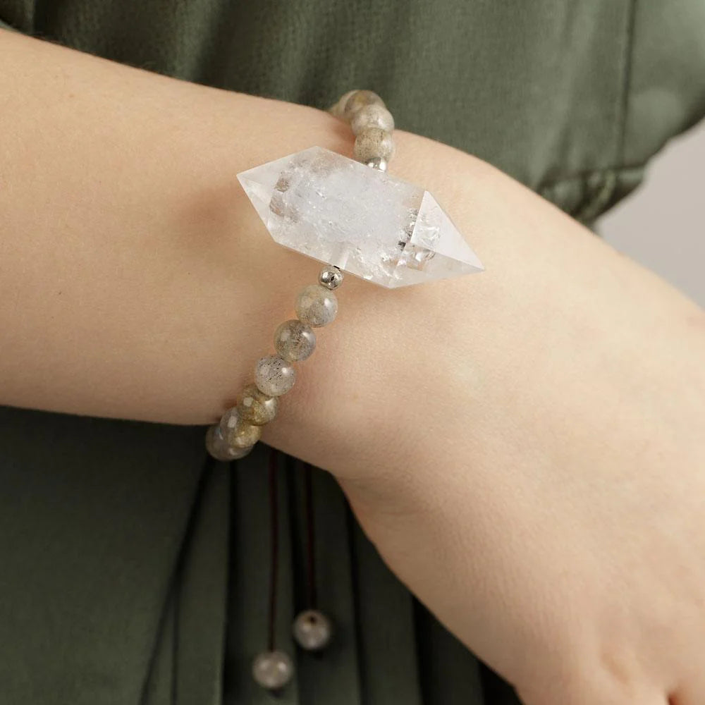 Clear Quartz Natural Stone Bracelet