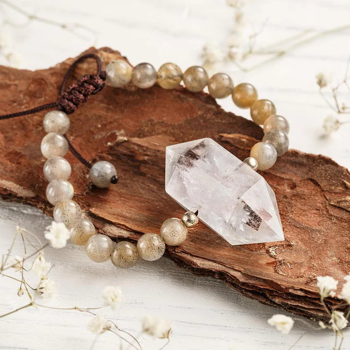 Clear Quartz Natural Stone Bracelet
