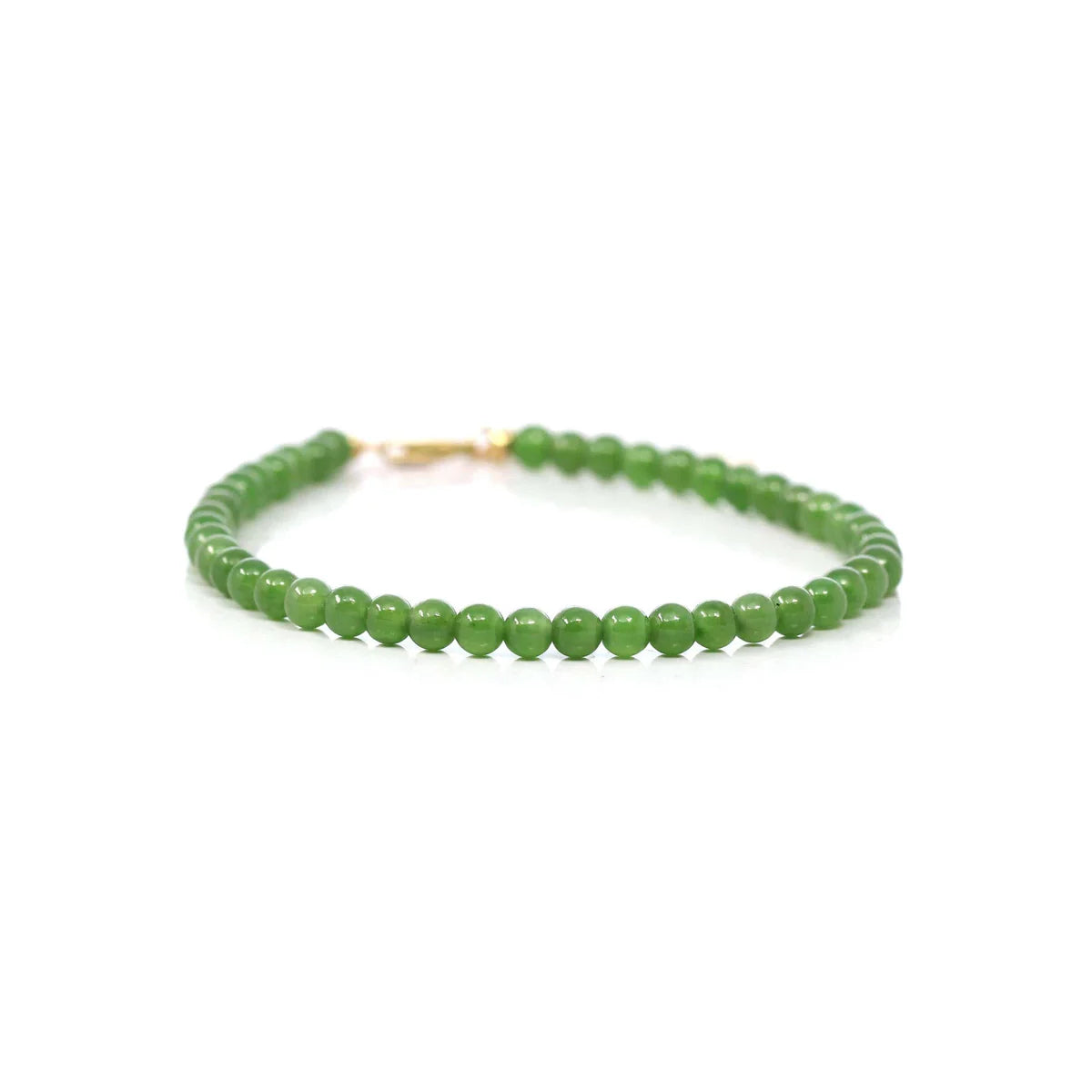 Green Jade Bead Bracelet