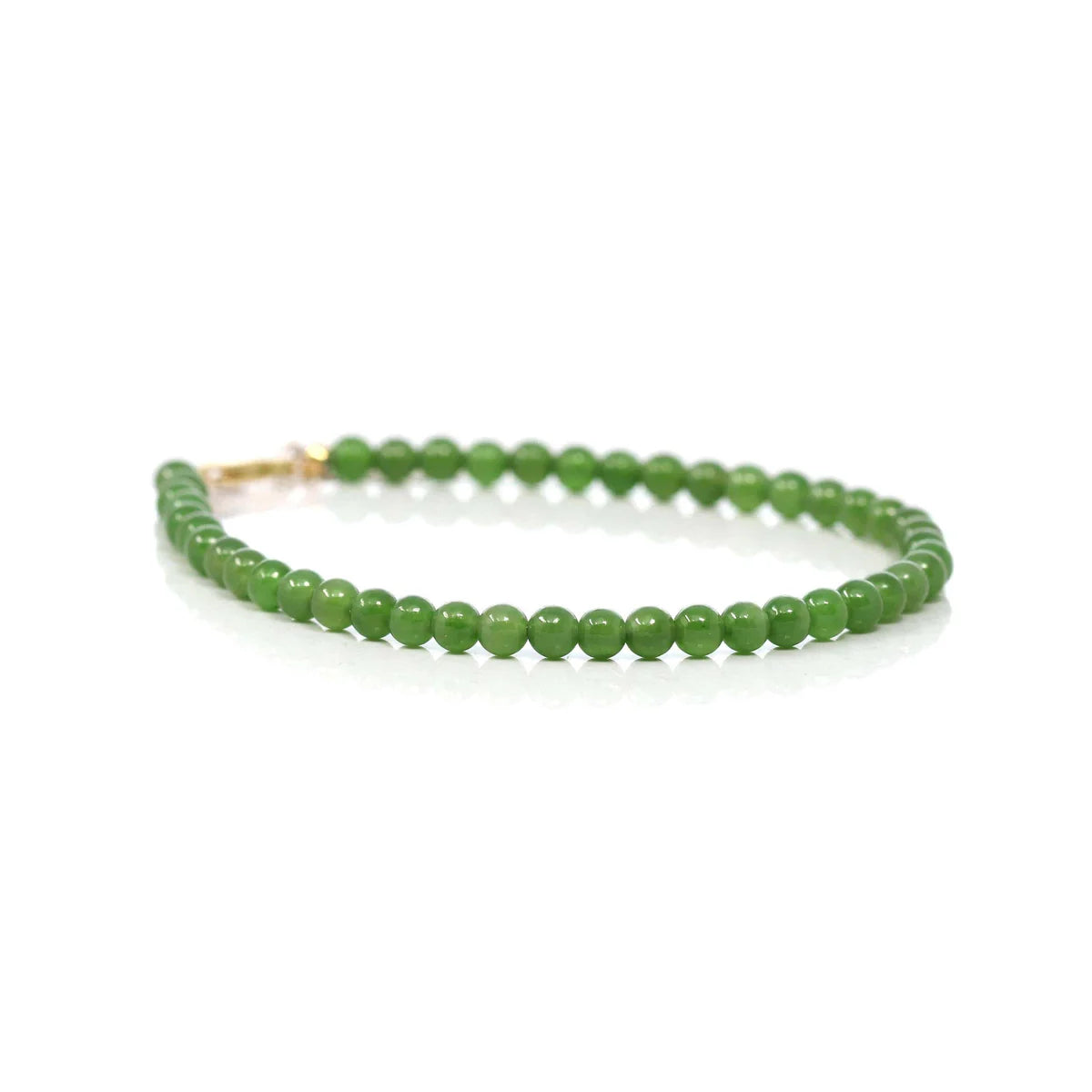 Green Jade Bead Bracelet