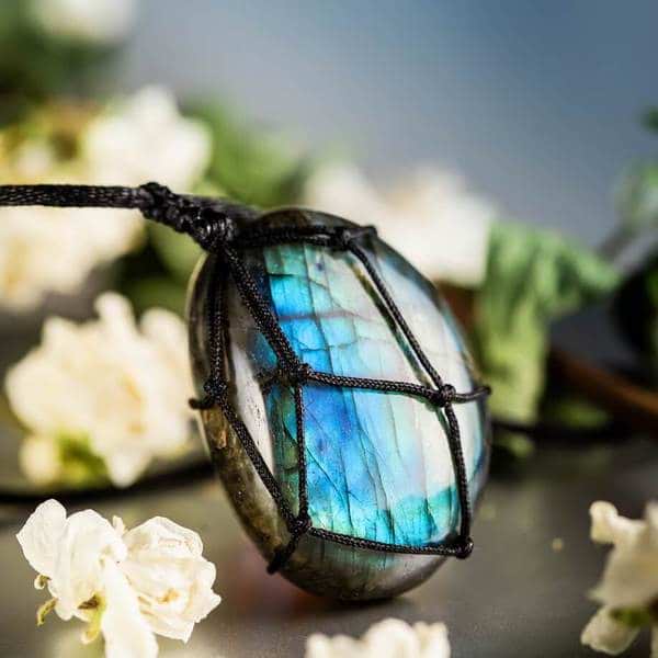 Labradorite Raw Stone Necklace