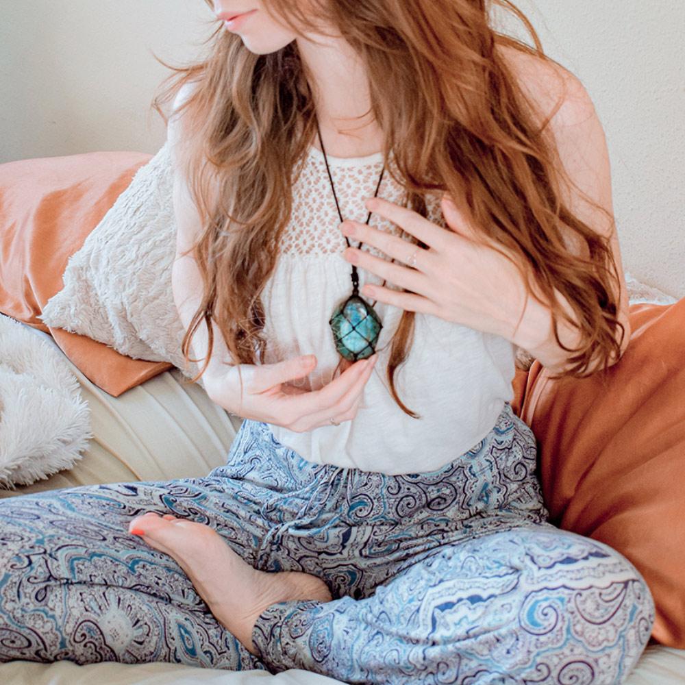 Labradorite Raw Stone Necklace