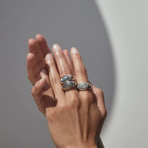 Labradorite Stone Ring