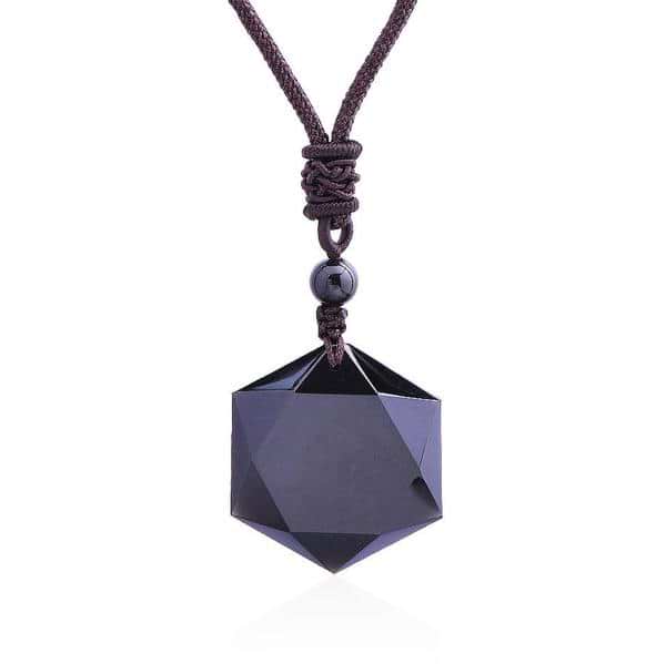 Obsidian Pendent Necklace