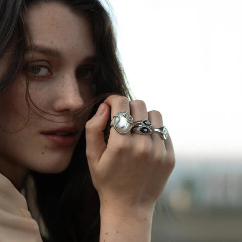 Pearl Snake Ring