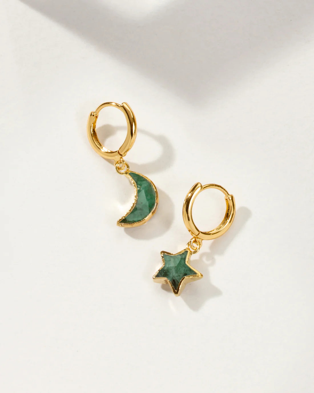 Emerald Sky Stone Earrings