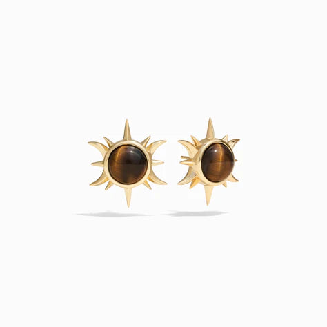Tiger's Eye Studs