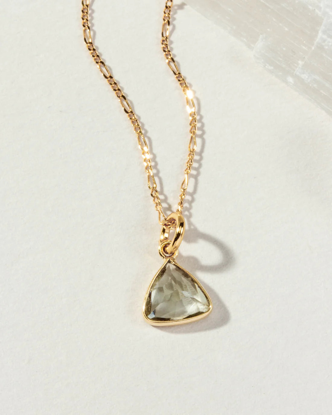 Triangle Labradorite Necklace